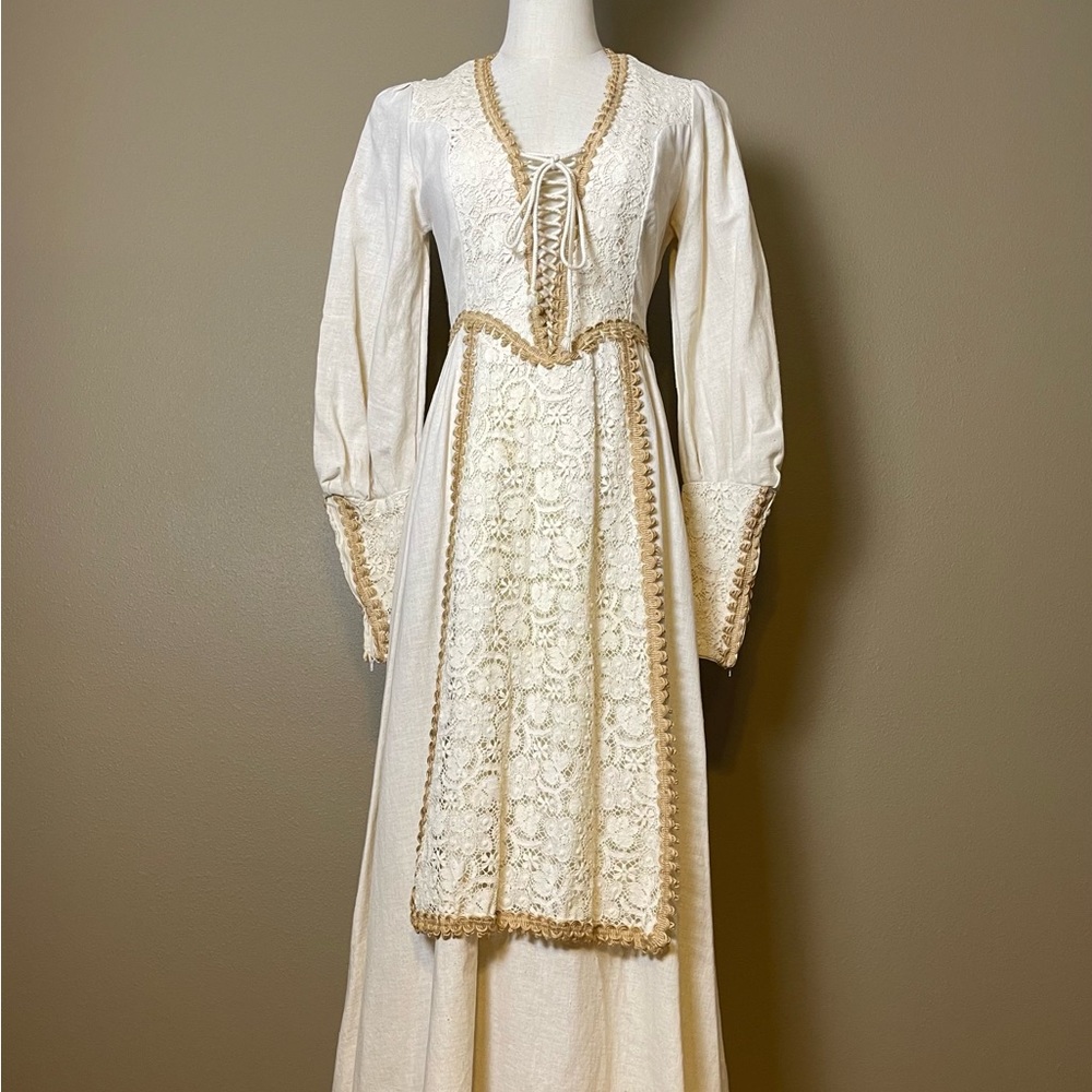 1970s Black Label GUNNE SAX by Jessica McClintock XS/S